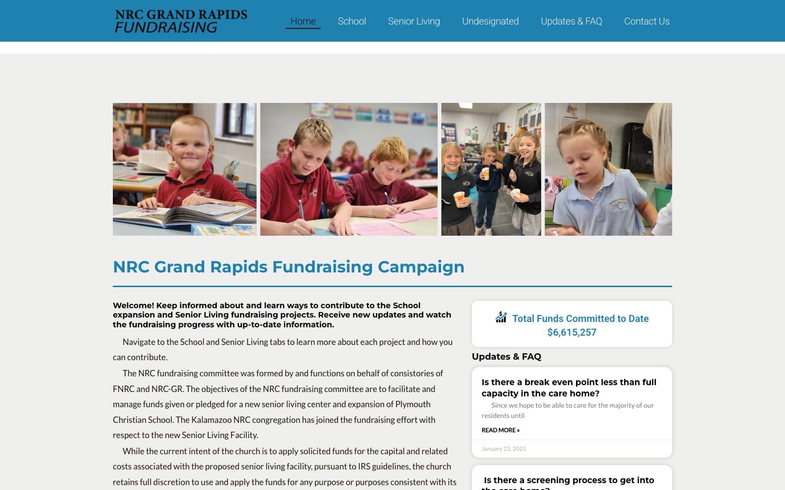 NRC GR Fund Drive screenshot